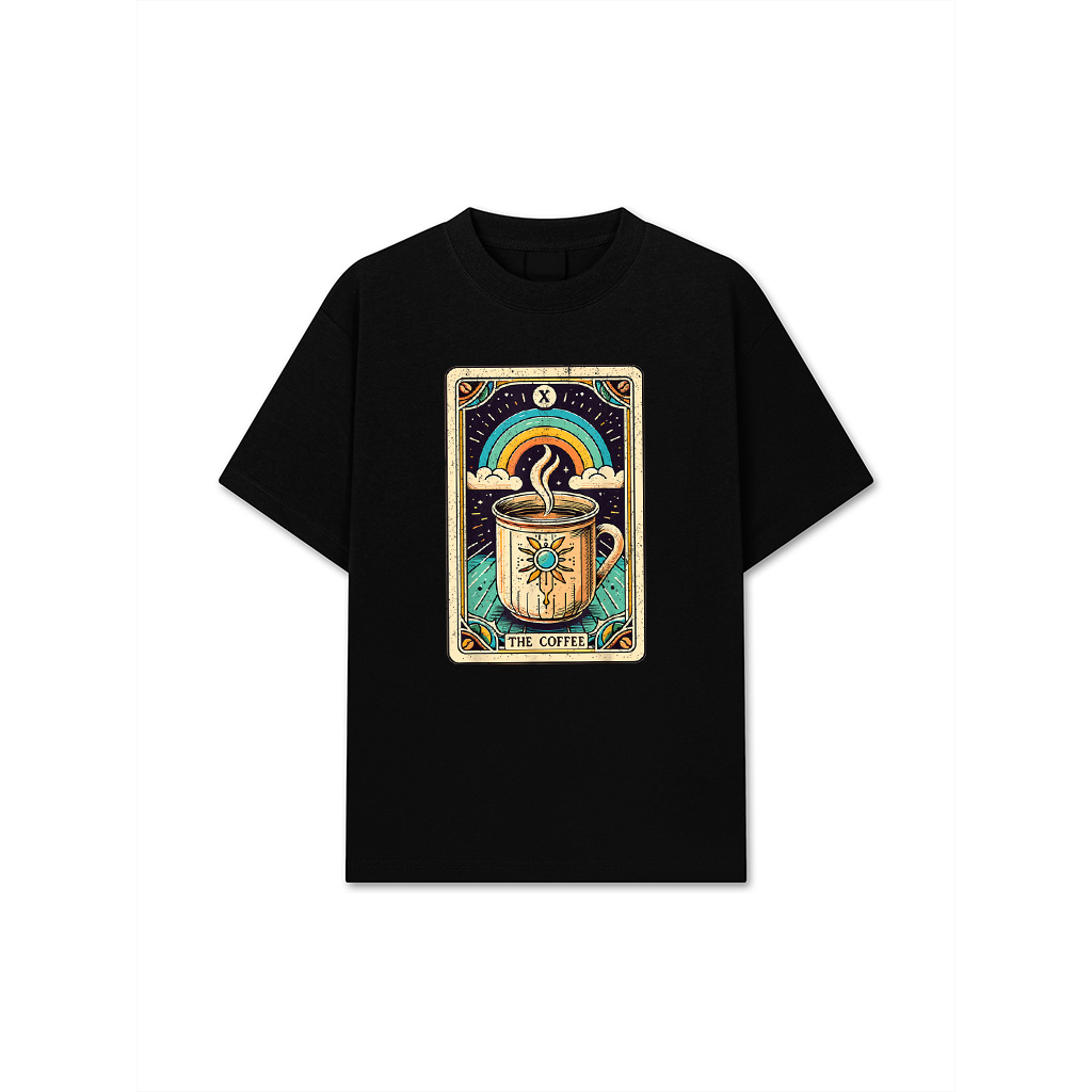 The Coffee Tarot Card Coffee Lover Funny Coffee T-Shirt