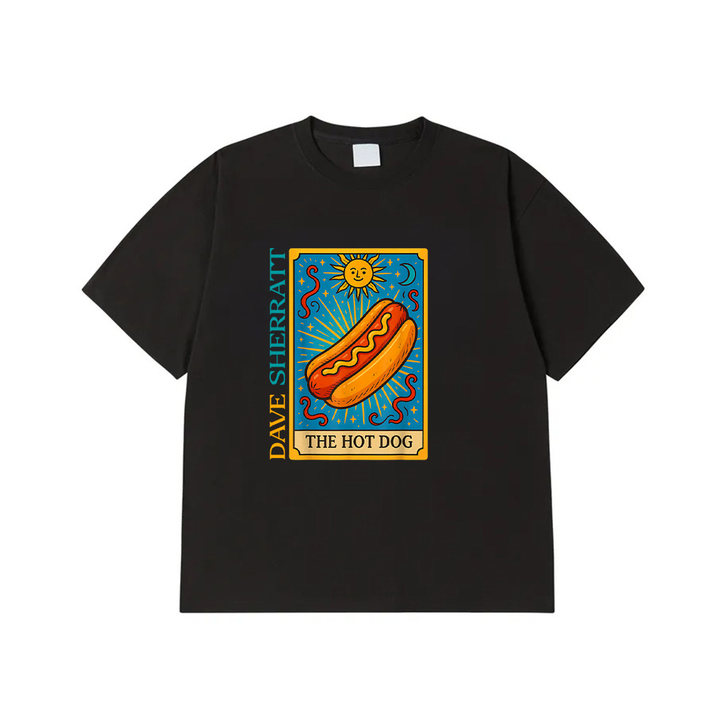 The Hot Dog Tarot Card Funny Foodie Food Lover Bun Lover T-Shirt