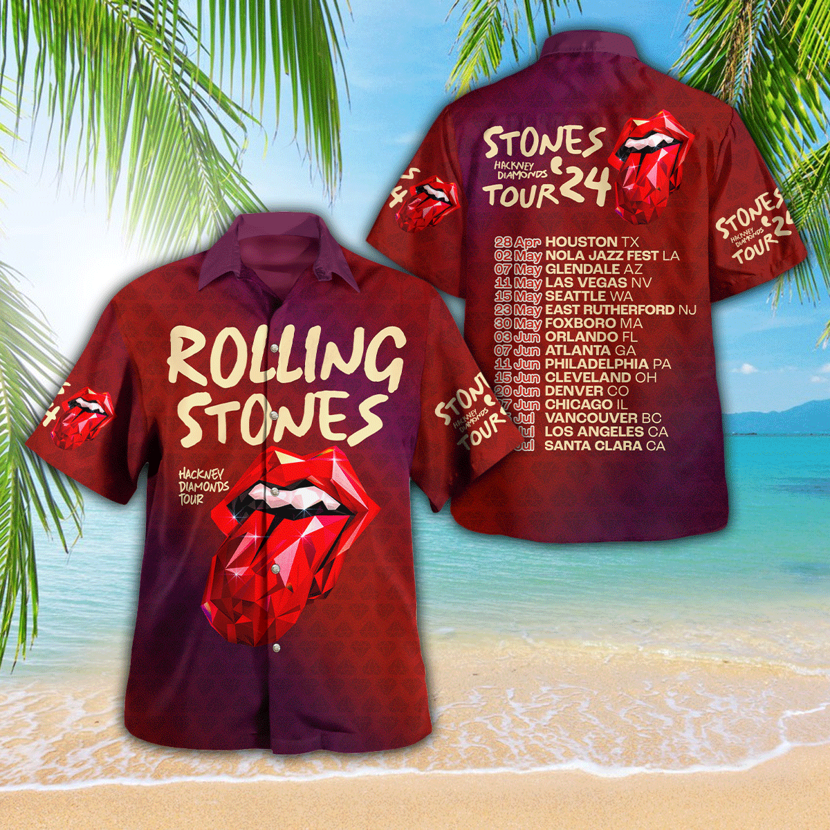 The Rolling Stones Music Hawaiian Shirt Gifts For Fans