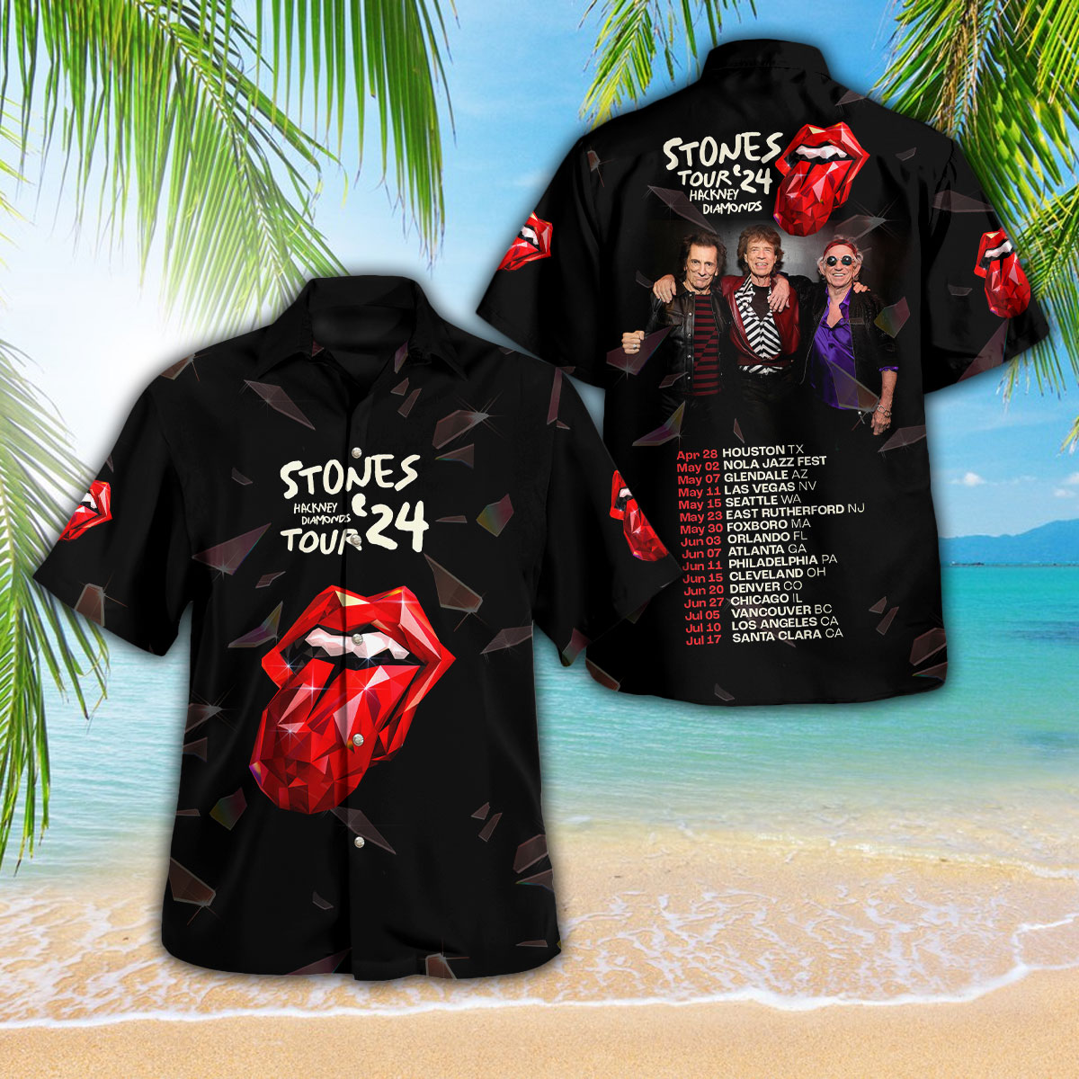 The Rolling Stones Music Hawaiian Shirt Gifts For Fans
