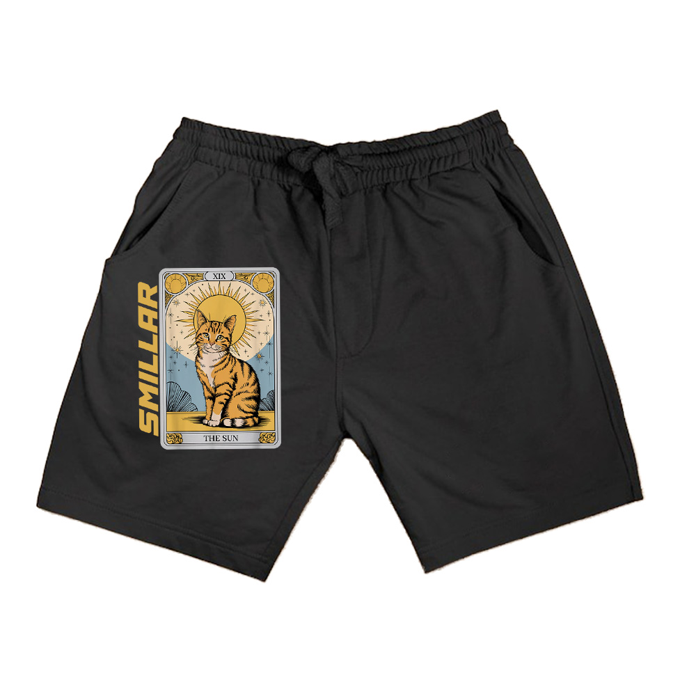 The Sun Tarot Cat Mystical Orange Tabby With Positive Ener Shorts