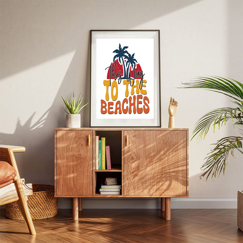 This Way To The Beaches Poster
