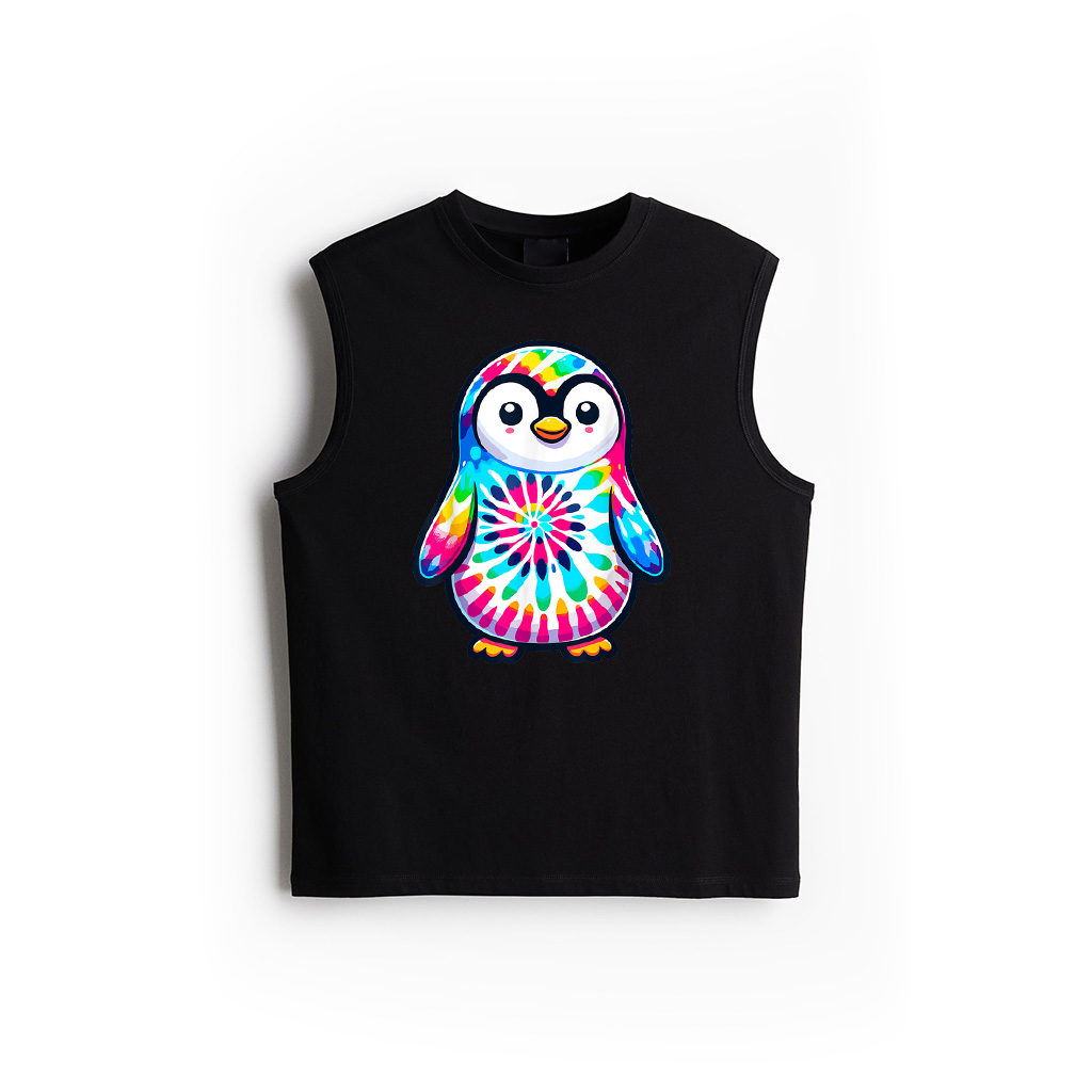 Tie Dye Penguin Lover Shirt Psychedelic Penguin Tank Top