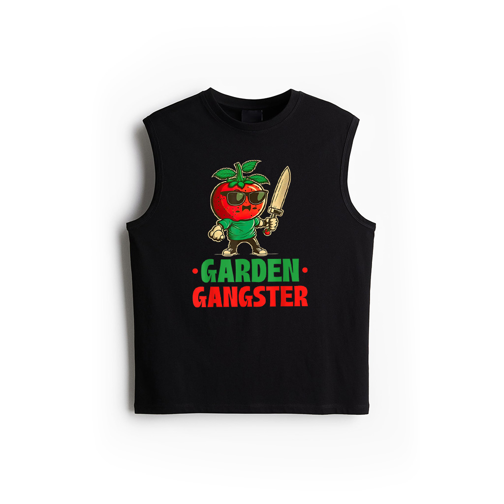 Tomato Plant Garden Gangster, Funny Tomato Gardening Tank Top