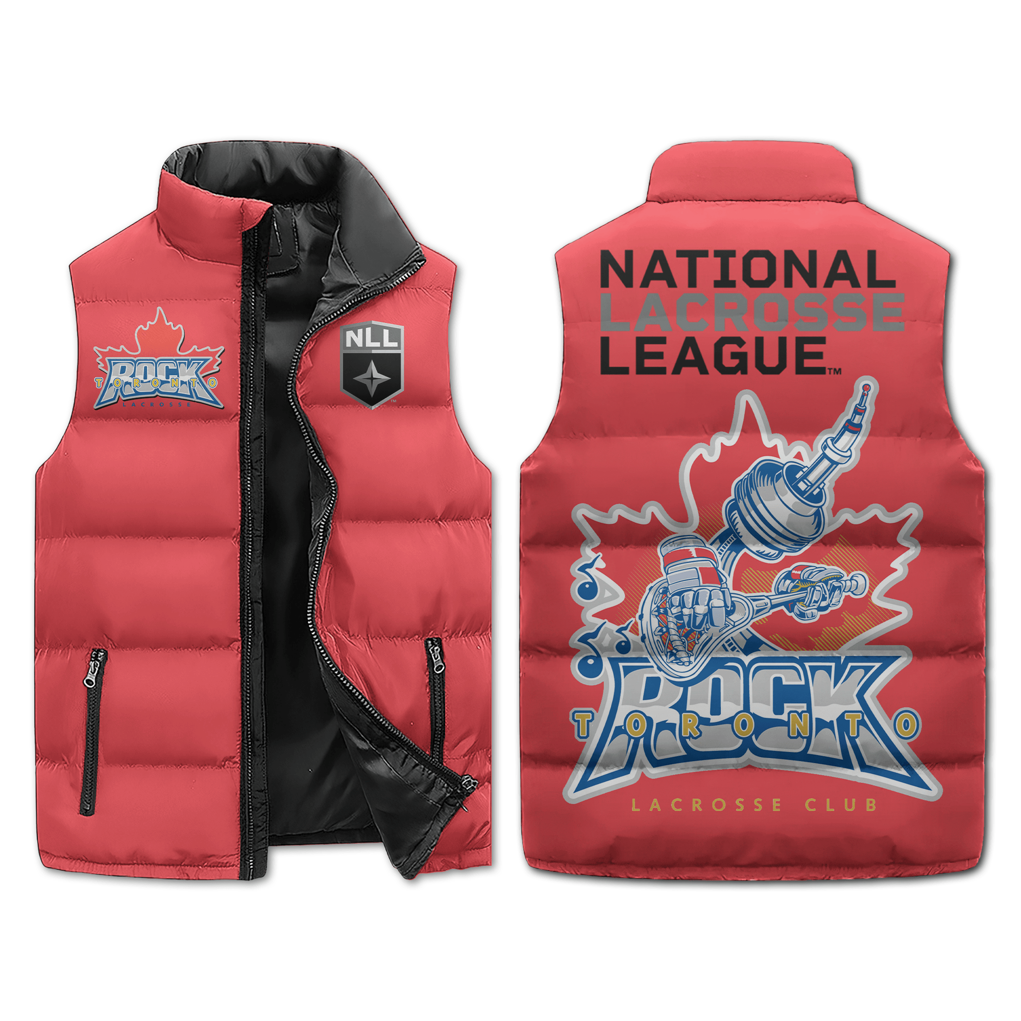 Toronto Rock Sleeveless Puffer Jacket