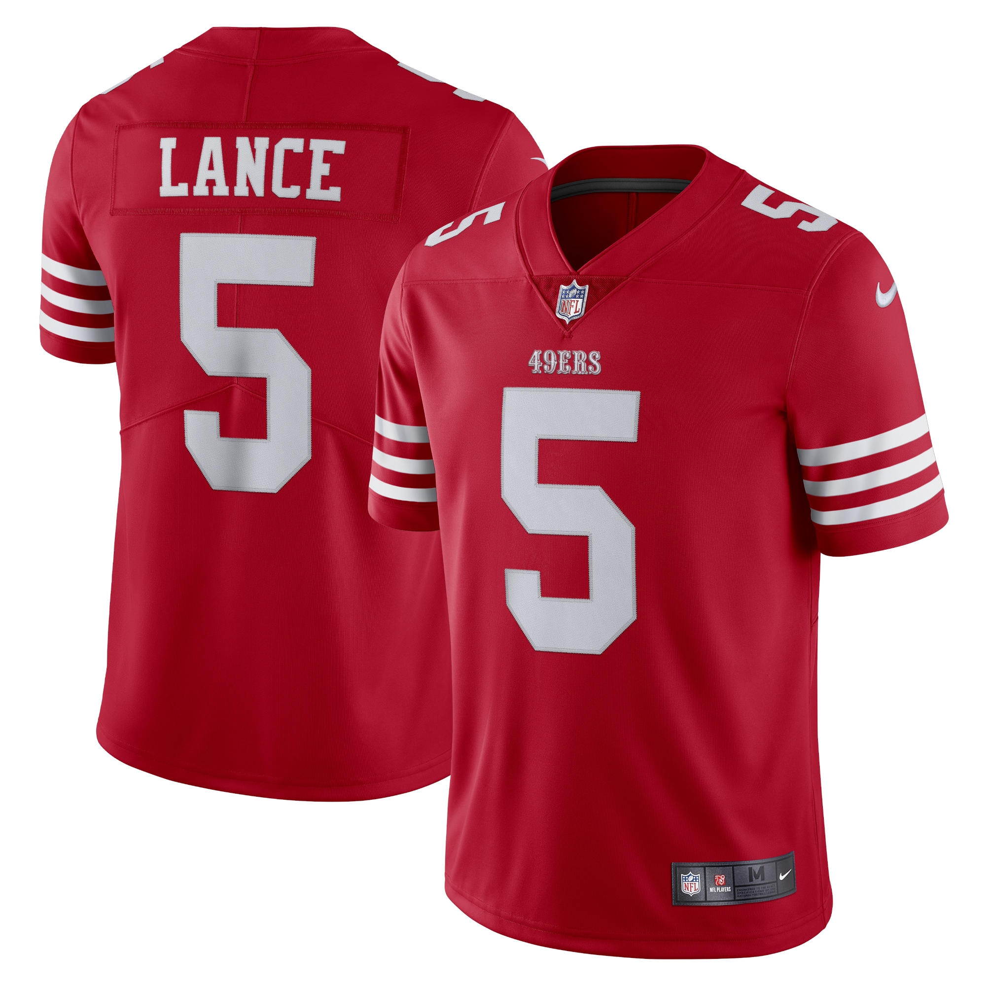 Trey Lance San Francisco 49Ers Nike Vapor Limited Jersey   Scarlet
