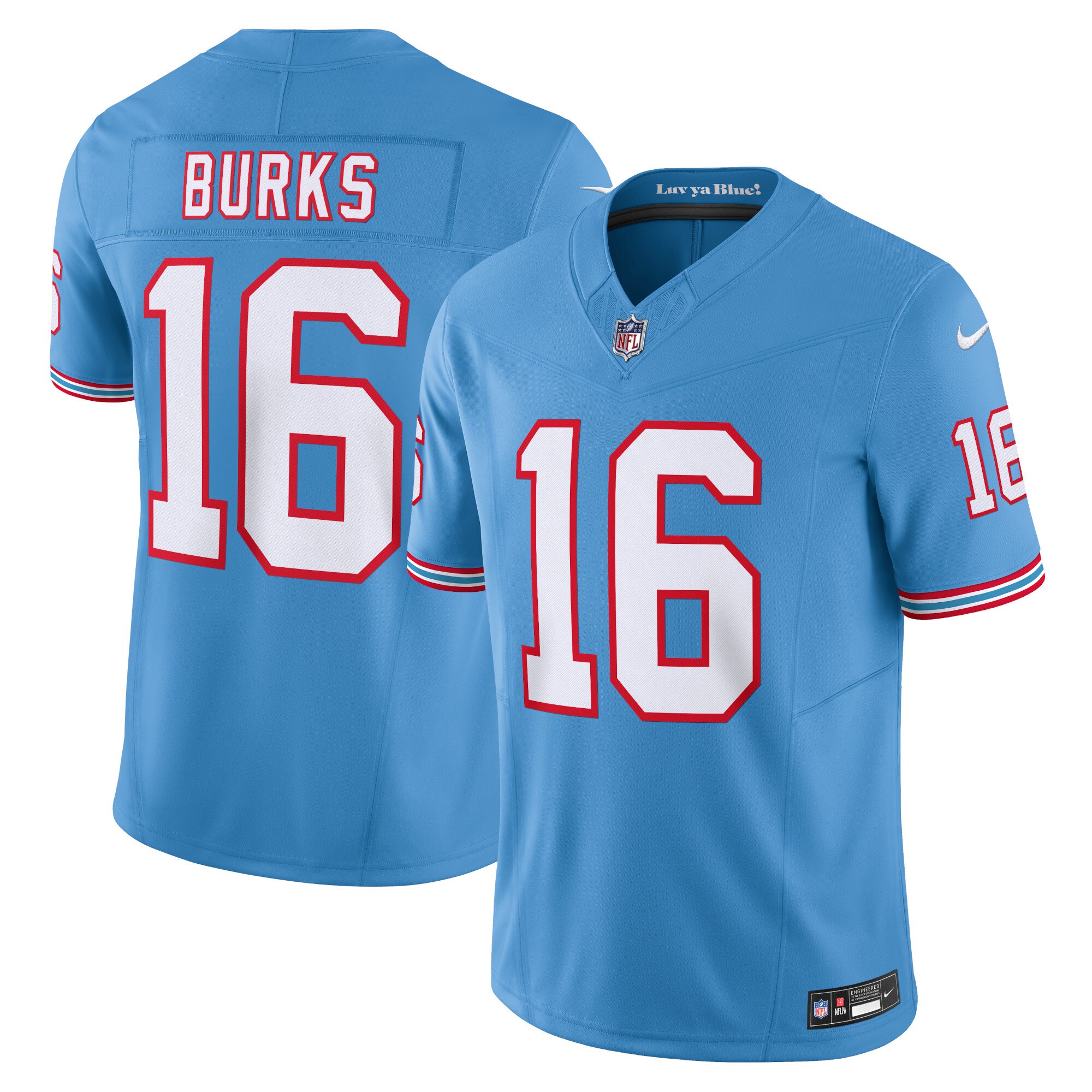 Treylon Burks Tennessee Titans Nike Vapor FUSE Limited Jersey   Light Blue
