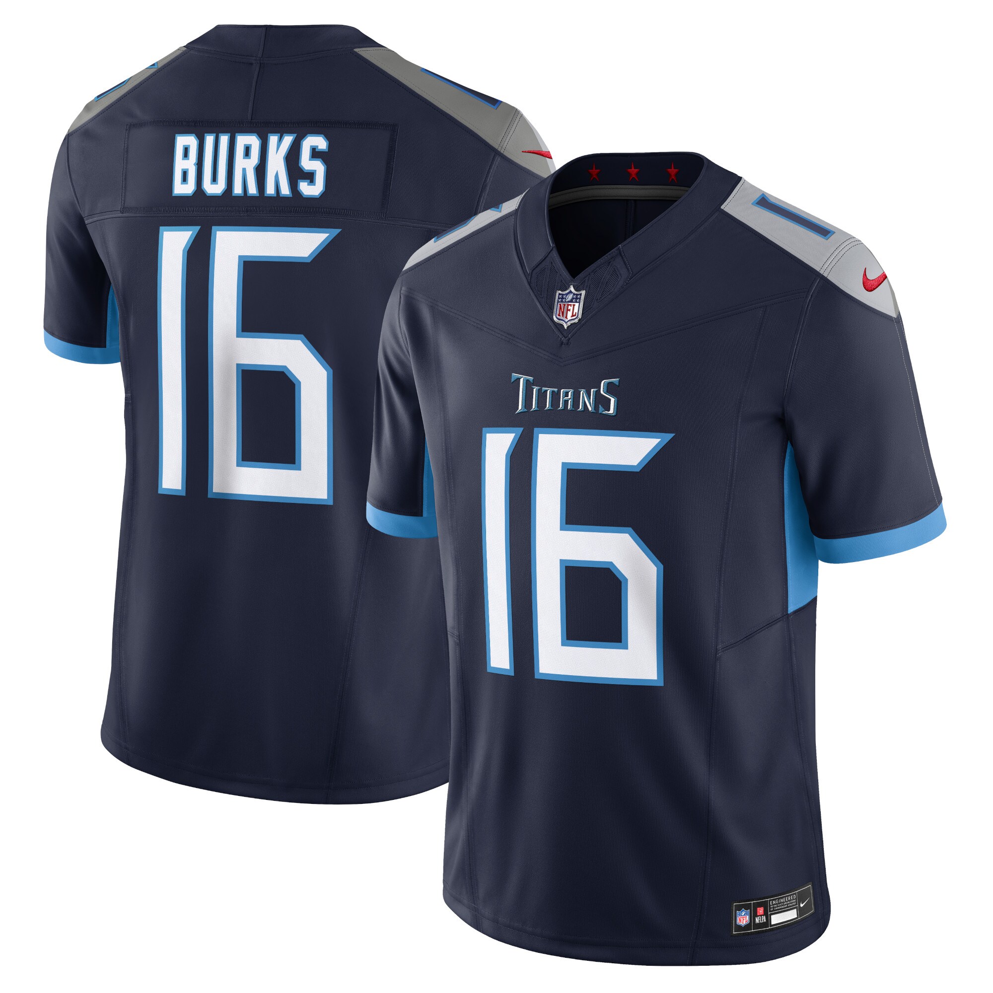 Treylon Burks Tennessee Titans Nike Vapor FUSE Limited Jersey   Navy