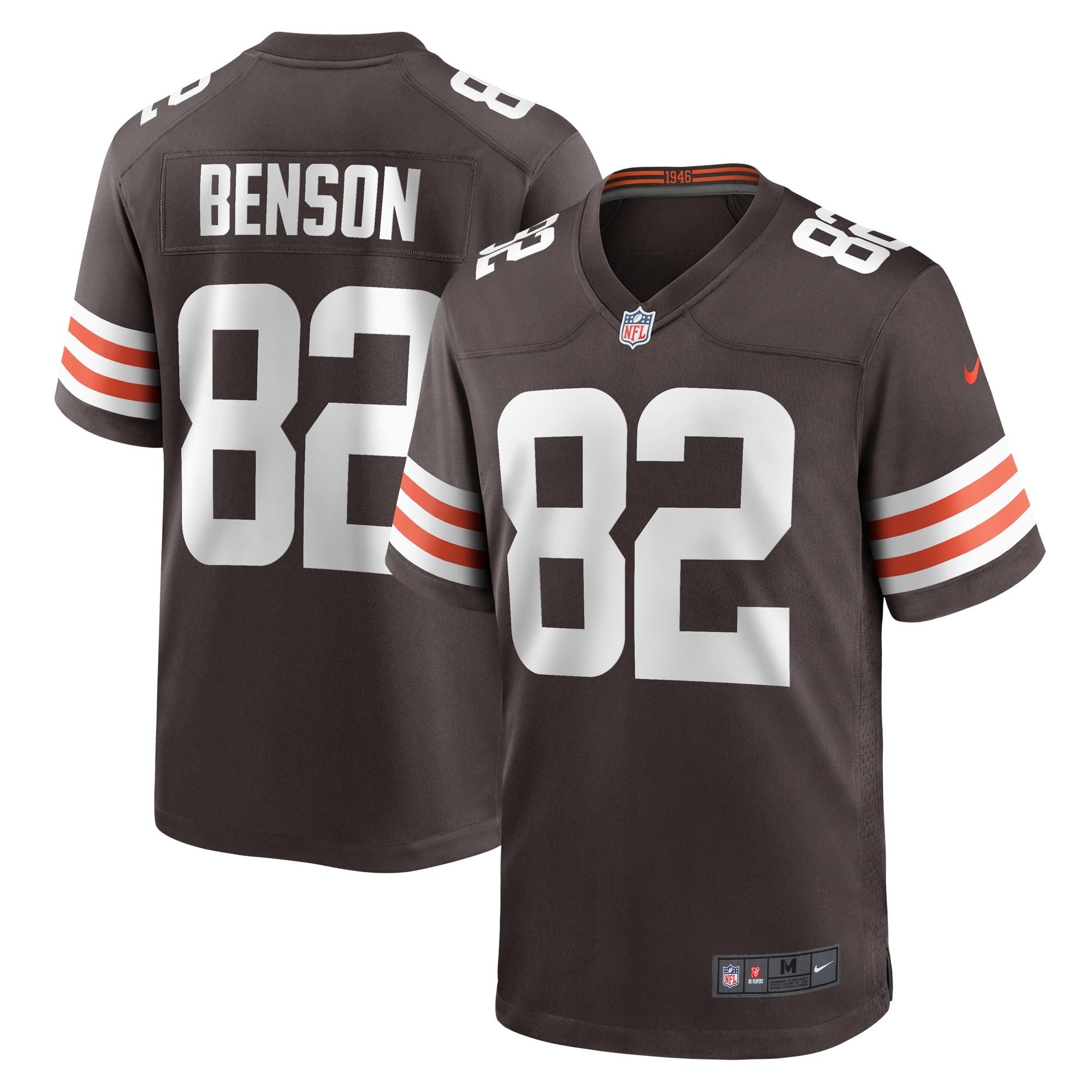 Trinity Benson Cleveland Browns Nike Team Game Jersey   Brown