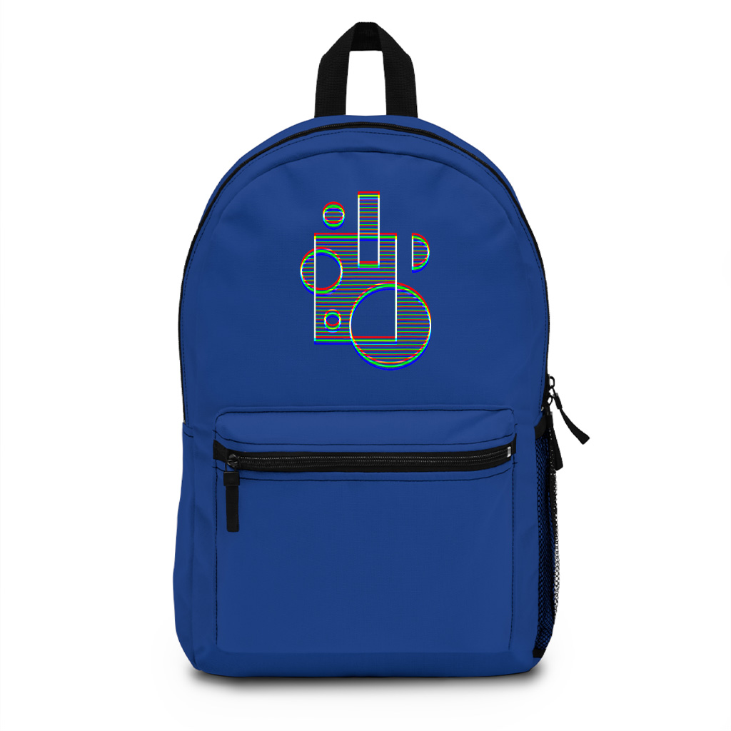 Trippy Geometric Shapes Backpack - Image 3