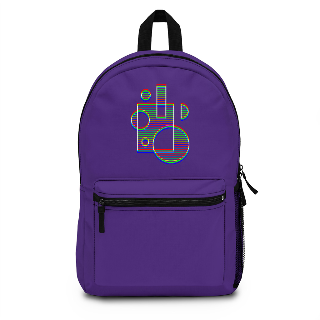 Trippy Geometric Shapes Backpack - Image 6