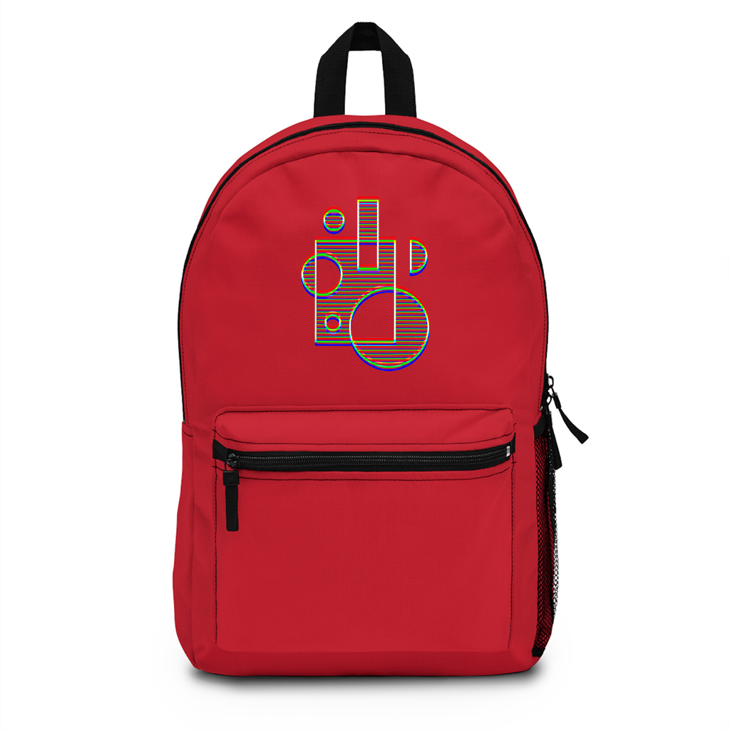 Trippy Geometric Shapes Backpack - Image 7