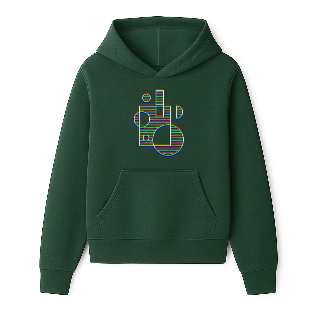 Trippy Geometric Shapes Hoodie - Image 3