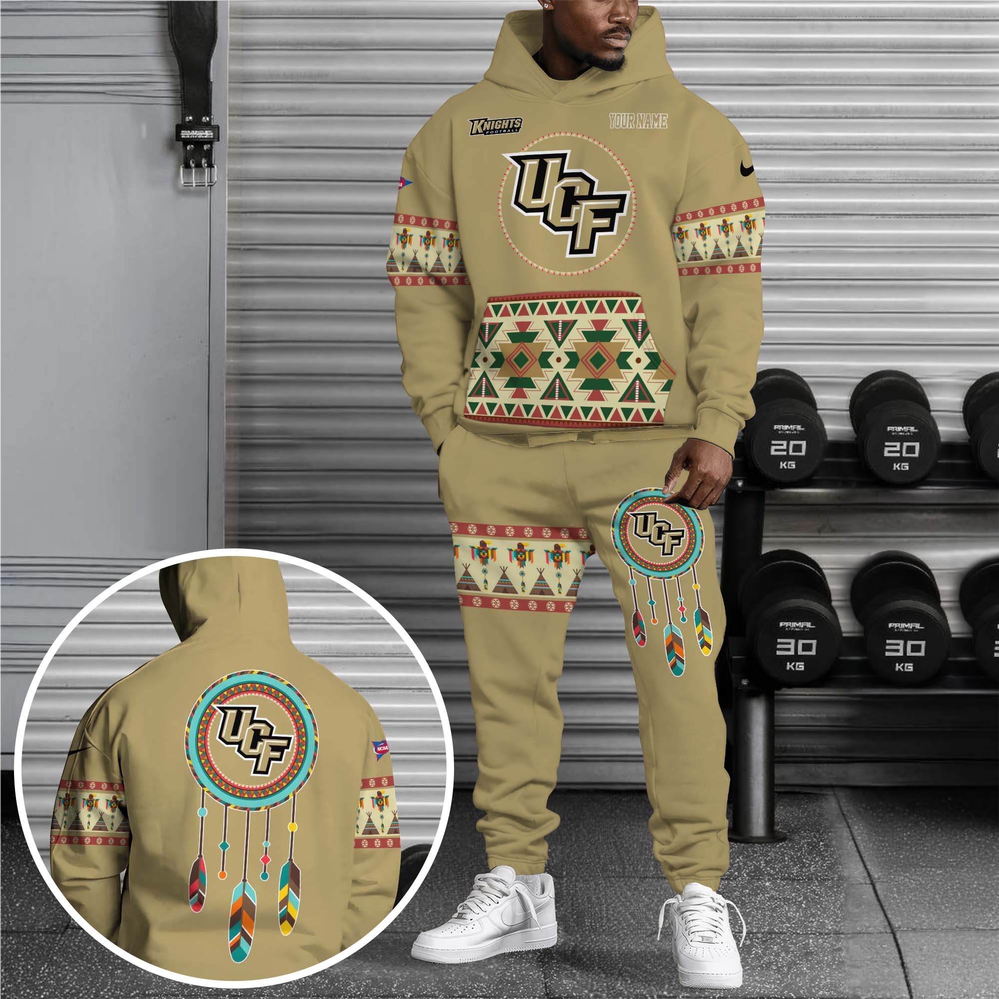 UCF Knights Hoodie Sweatpants Set Custom Your Name, Sport Hoodie Sweatpants Set, Sport Gifts For Fan