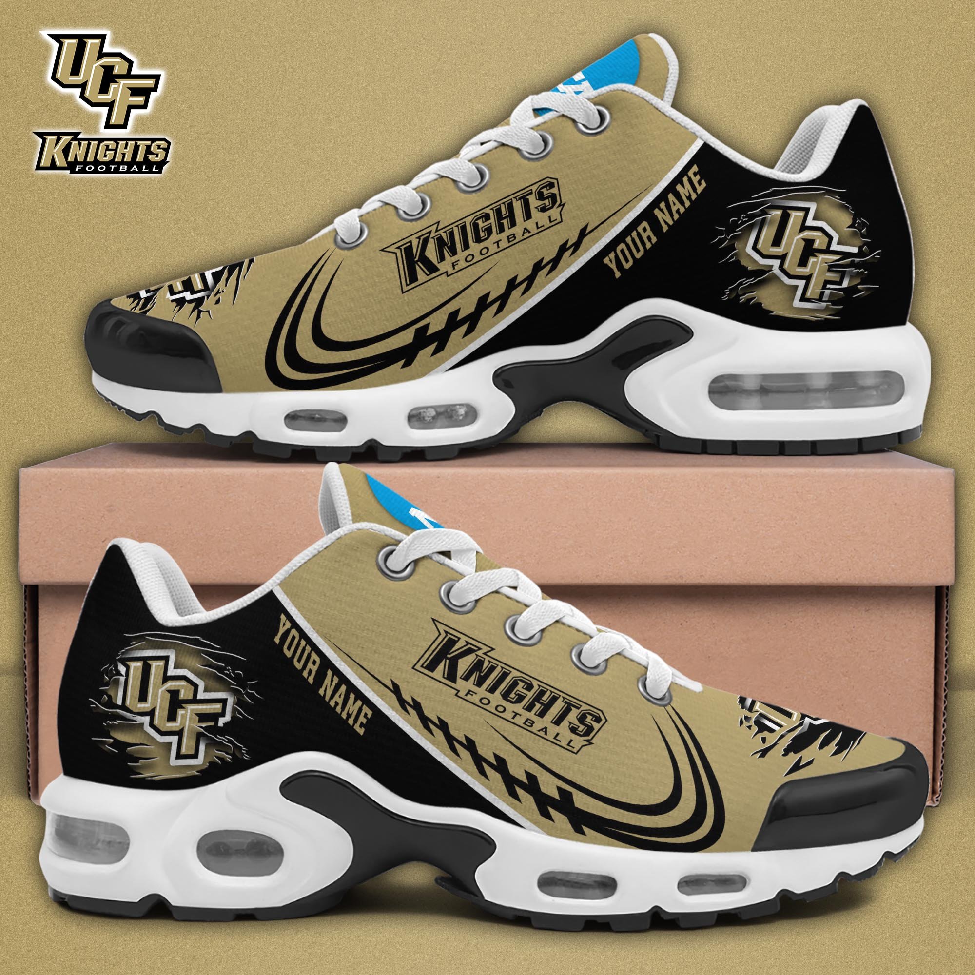 UCF Knights TN Shoes 2025 Version Custom Name, Sport Shoes For Fan, Fan Gifts