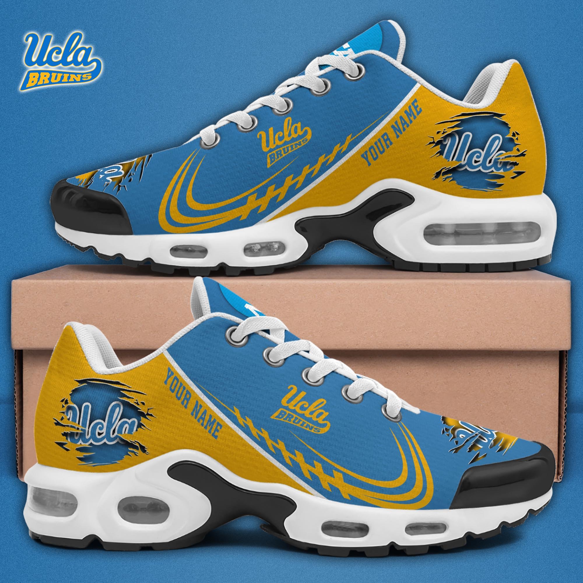UCLA Bruins TN Shoes 2025 Version Custom Name, Sport Shoes For Fan, Fan Gifts