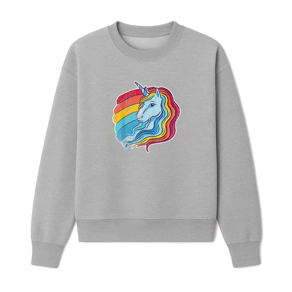 Unicorn Rainbow Magical Vintage Retro Halloween Costume Sweatshirts 06-10-2025