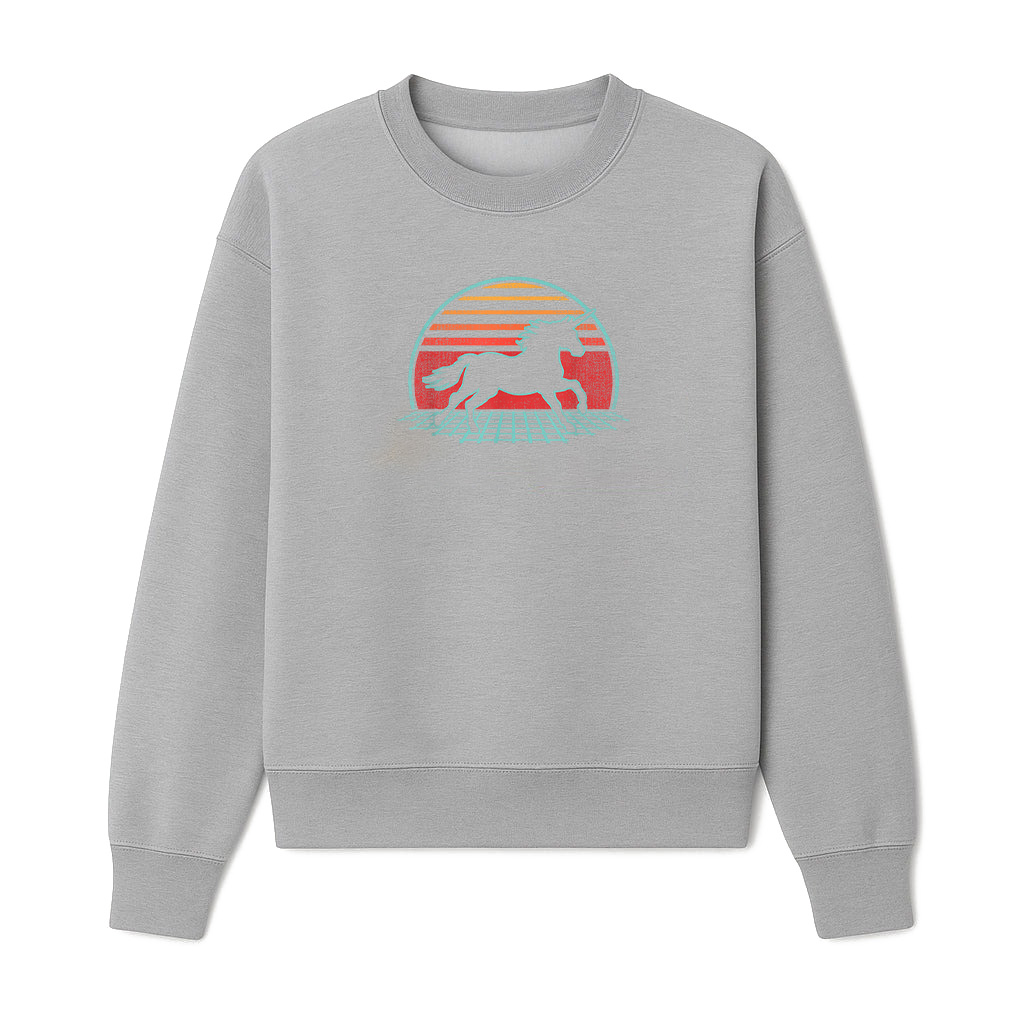 Unicorn Retro Vintage 80S Style Horse Sweatshirts 06-10-2025