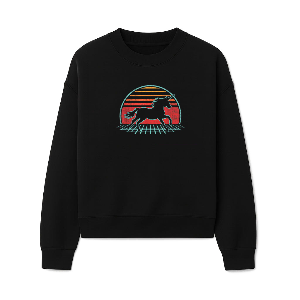 Unicorn Retro Vintage 80S Style Horse Sweatshirts 06-10-2025