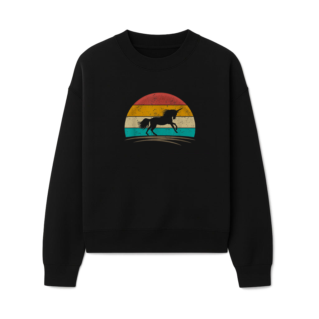 Unicorn Shirt Retro Unicorn Mythical Creature Unicorn Lover Sweatshirts 06-10-2025