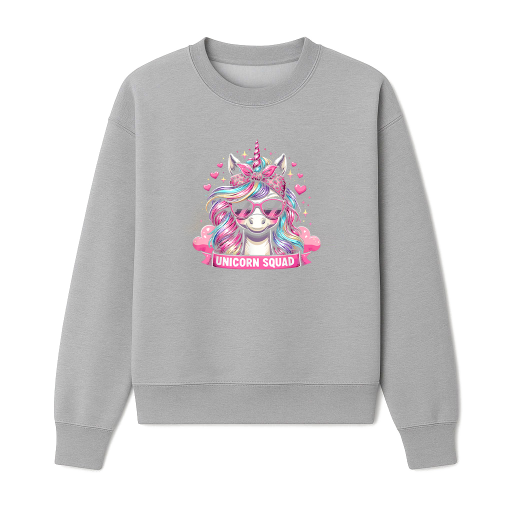 Unicorn Squad Graceful Unicorn With Leopard Bandana Sweatshirts 06-10-2025