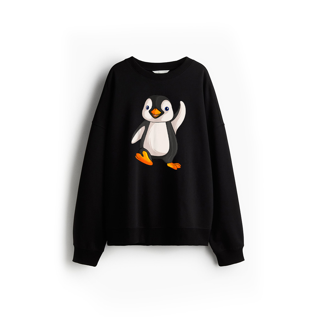 Unisex Adults Kids Children Birthday Gift Penguin Animal Print Sweatshirt