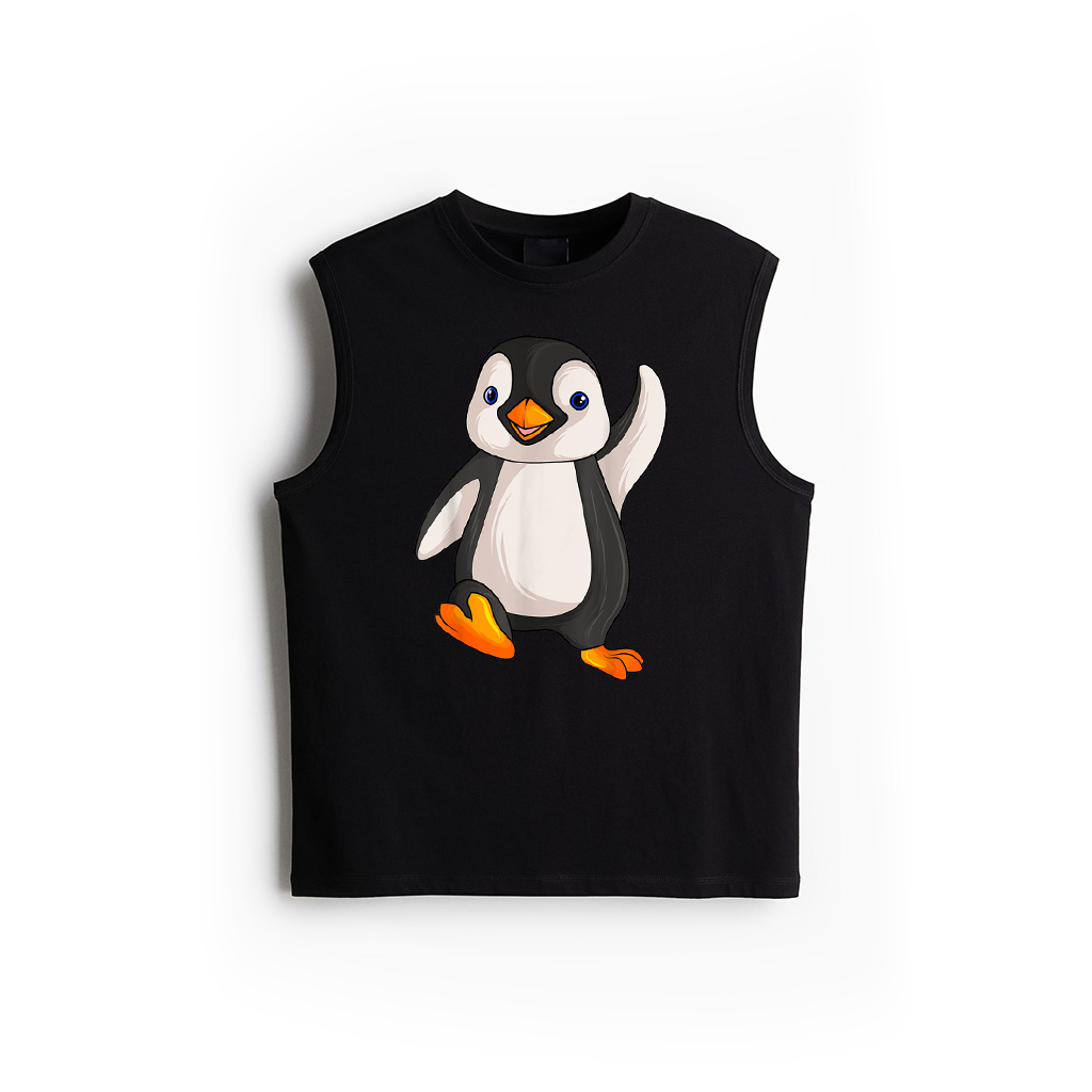 Unisex Adults Kids Children Birthday Gift Penguin Animal Print Tank Top
