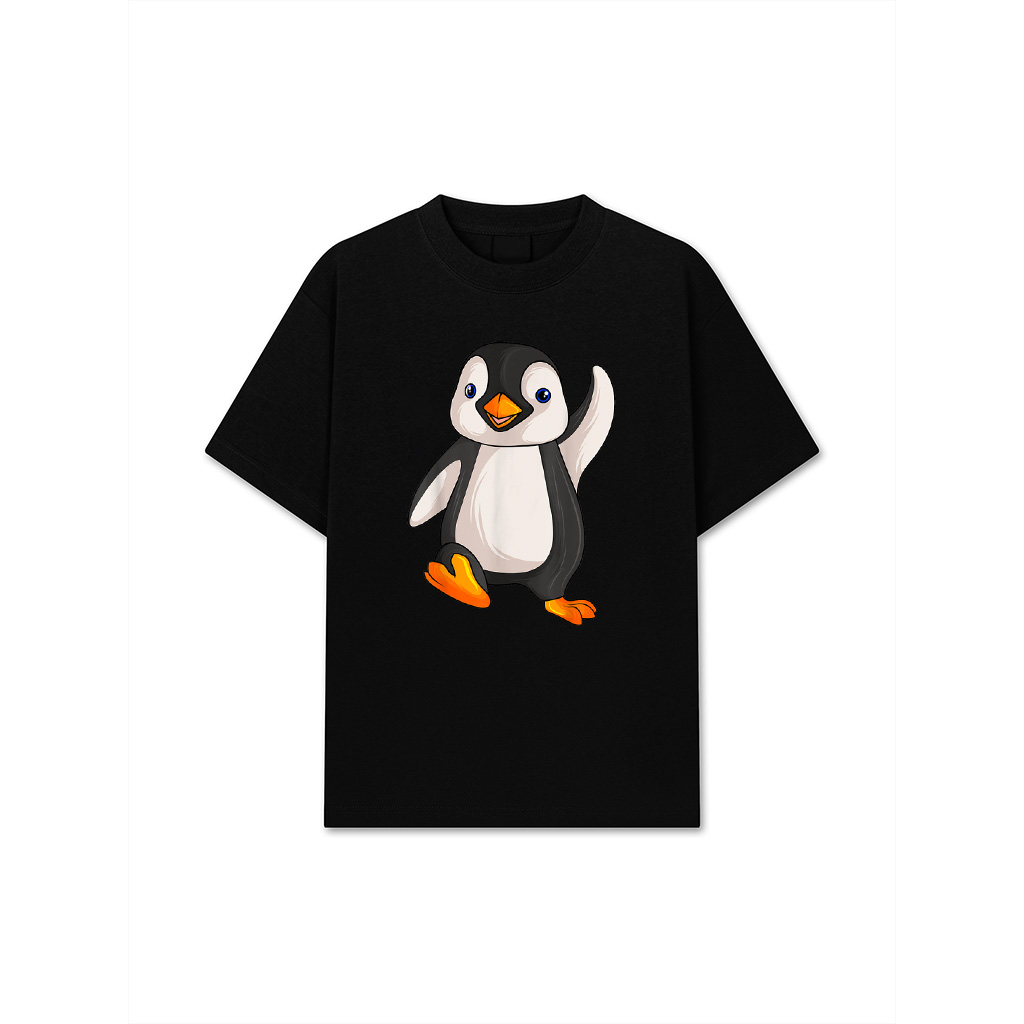 Unisex Adults Kids Children Birthday Gift Penguin Animal Print T-Shirt