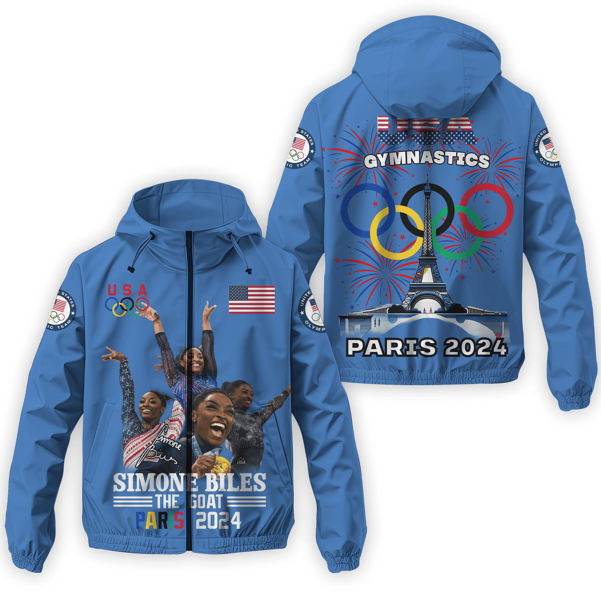 US Gymnastics Olympic Paris 2024 Olympic Style Windbreaker Jacket