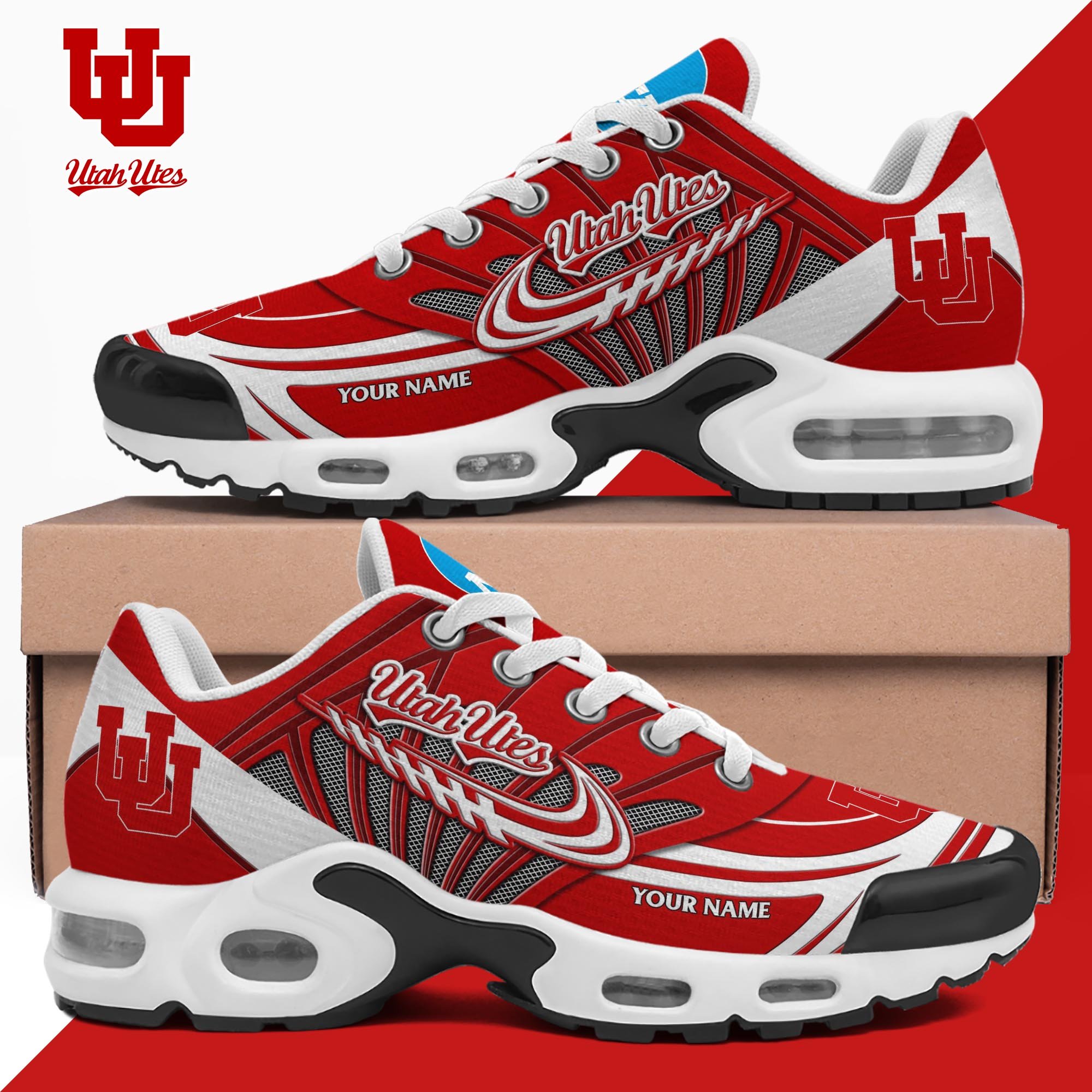 Utah Utes TN Shoes 2025 Version Custom Your Name, Shoes For Sport Fans, Gift For Fans