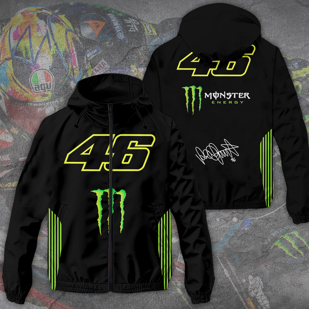 Valentino Rossi Racing F1 Style Windbreaker Jacket For Fans