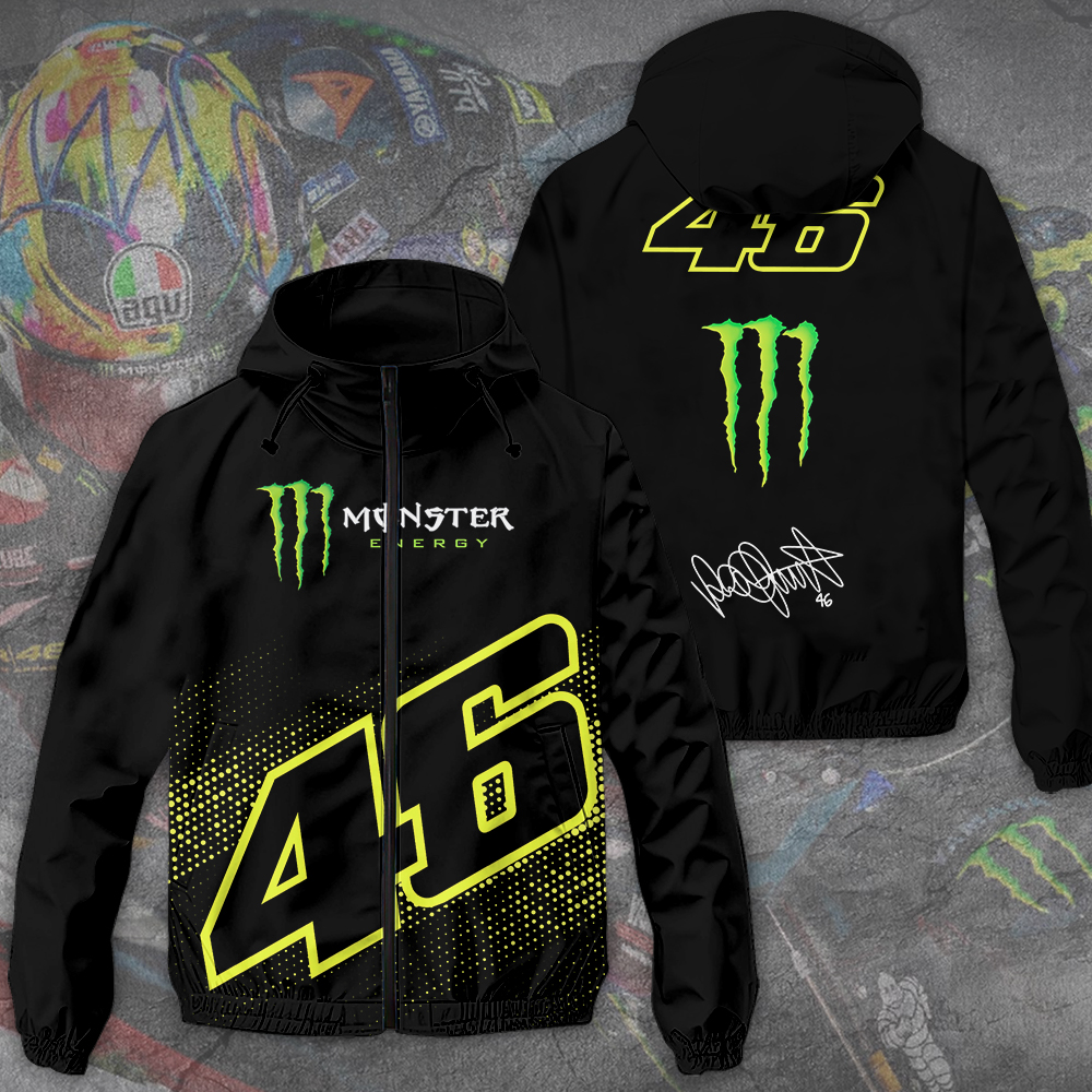 Valentino Rossi Racing F1 Style Windbreaker Jacket For Fans