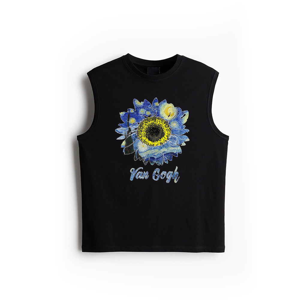 Van Gogh Starry Night Sunflower Van Gogh Sunflowers Art Tank Top