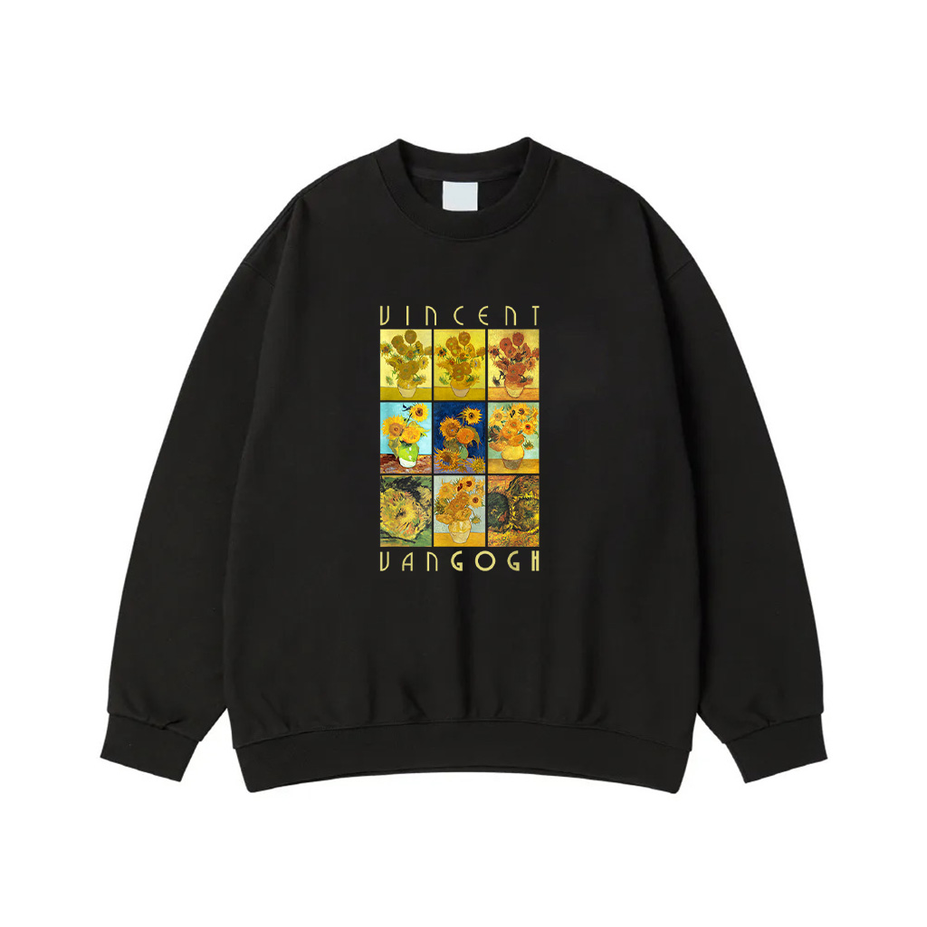 Van Gogh Sunflowers Yellow Flowers Art Collection Sweatshirt