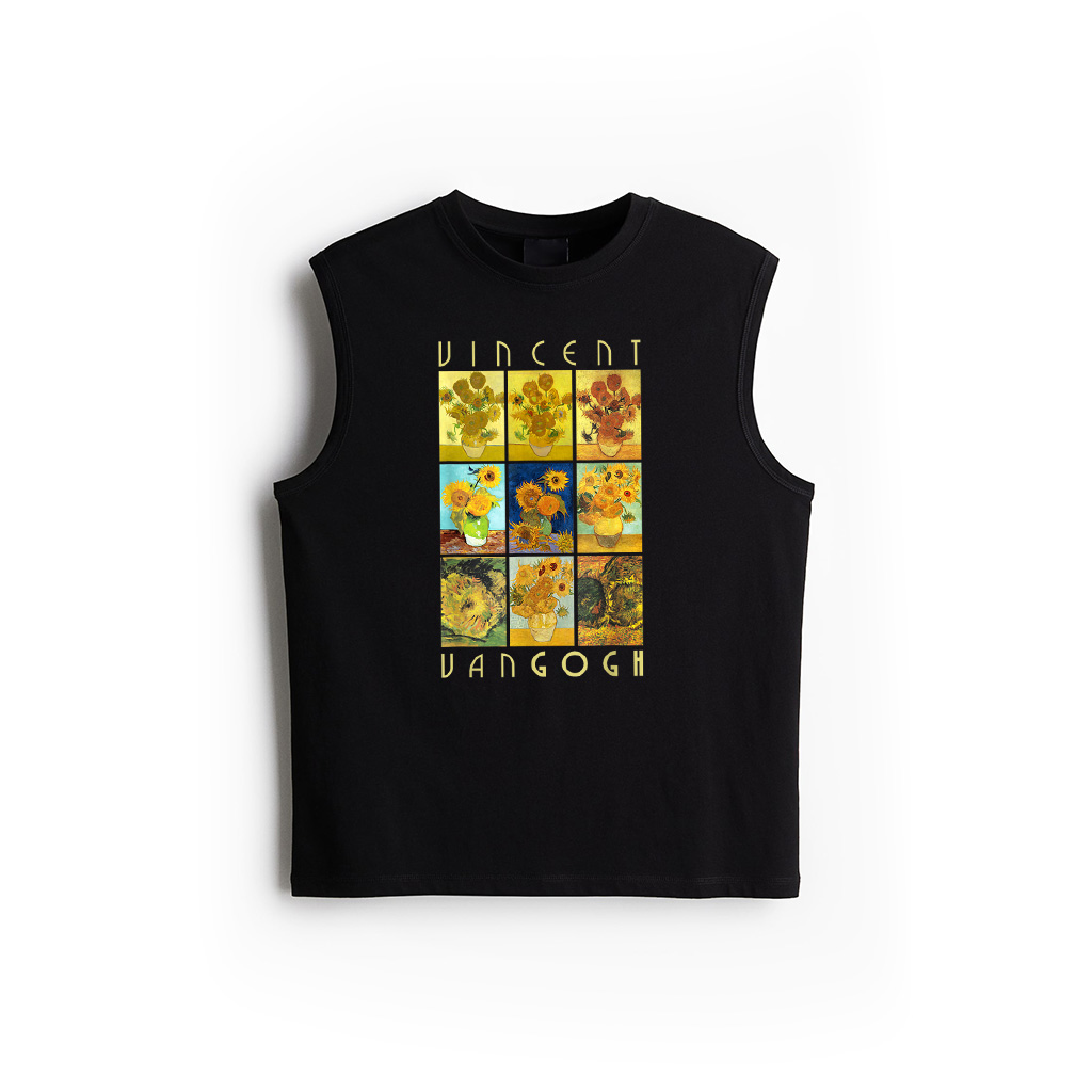 Van Gogh Sunflowers Yellow Flowers Art Collection Tank Top