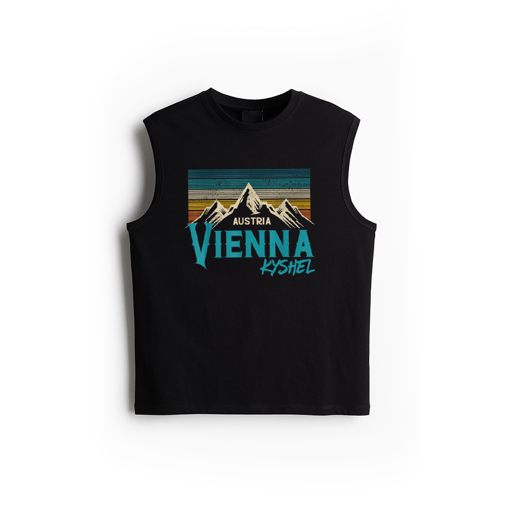 Vienna Austria Vienna Vintage Mountains Alps Ski Souvenir Tank Top