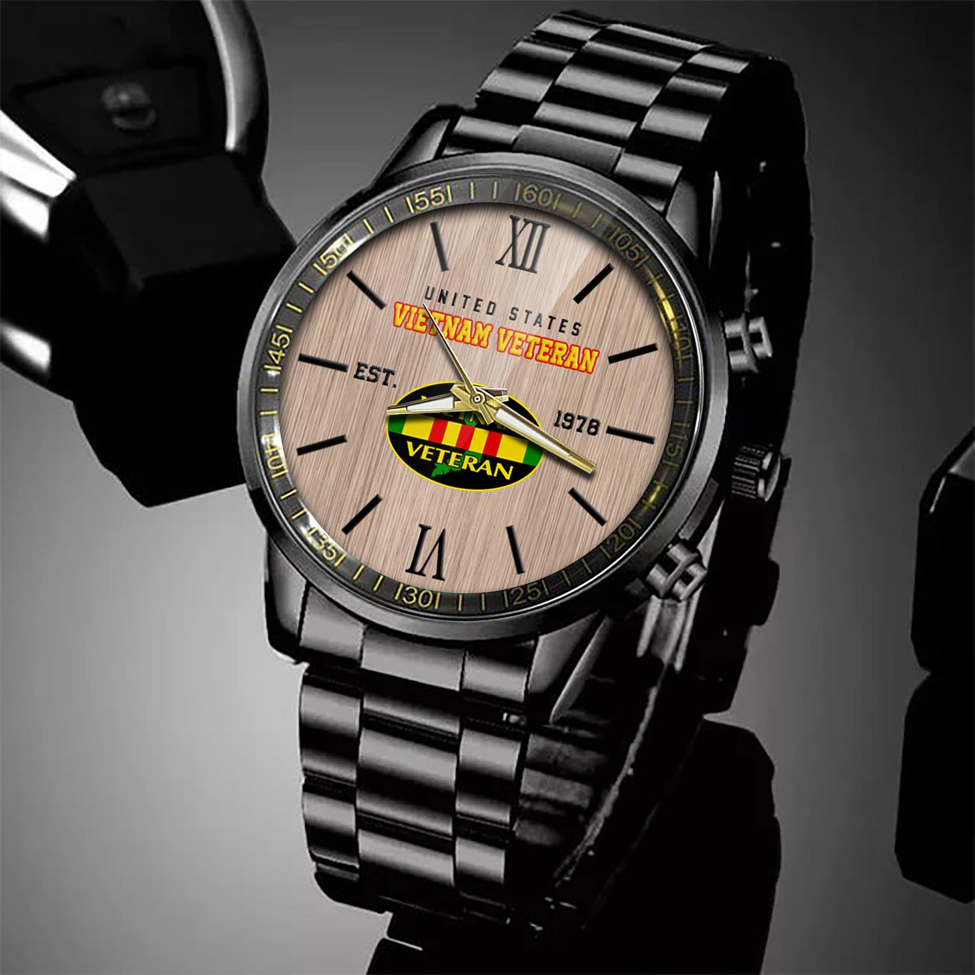 Vietnam Veteran Watch, Military Veteran Watch, Dad Gifts, Military Gifts For Him