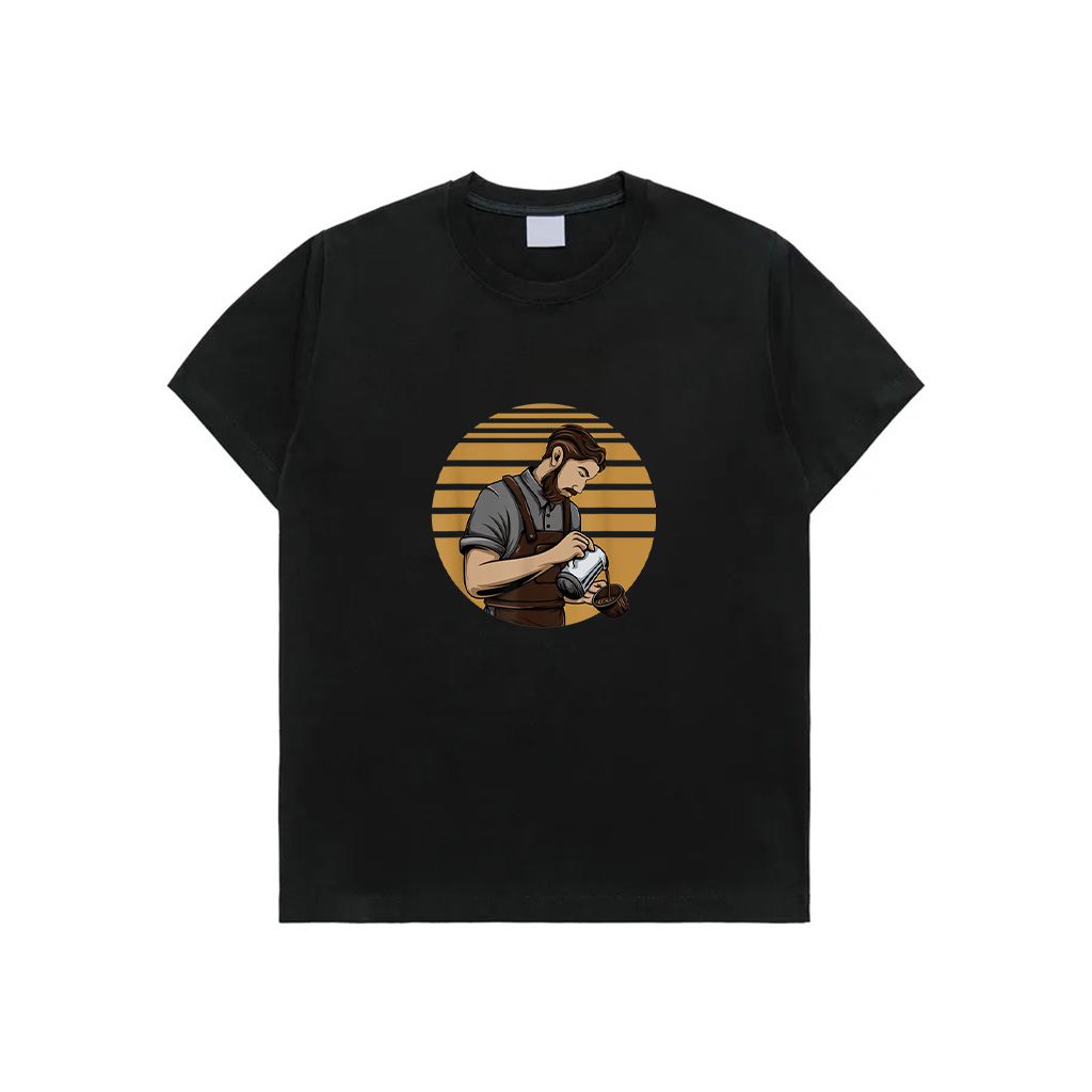 Vintage Barista Retro Coffee Maker Beans Espresso Decaf Caf T-Shirt
