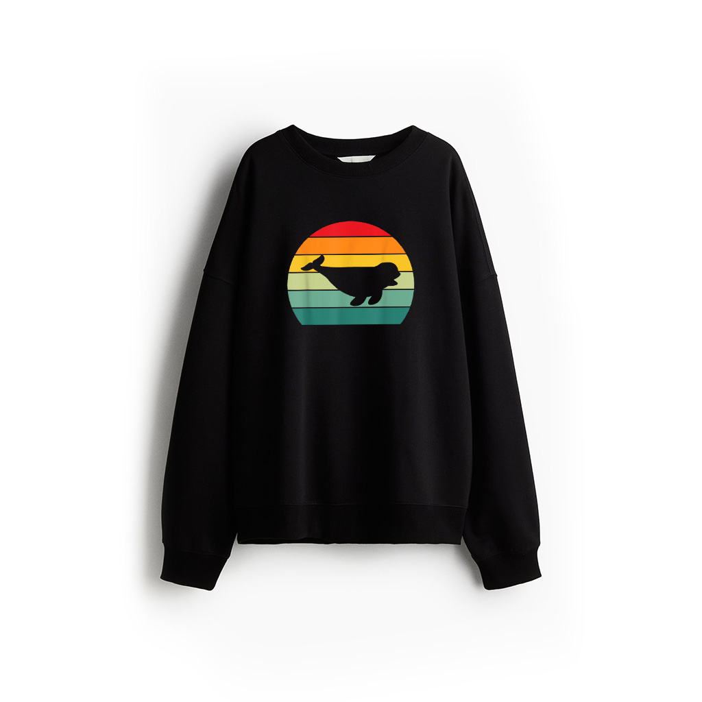Vintage Beluga Whale Art Men Women Kids Boys Girls Belugas Sweatshirt