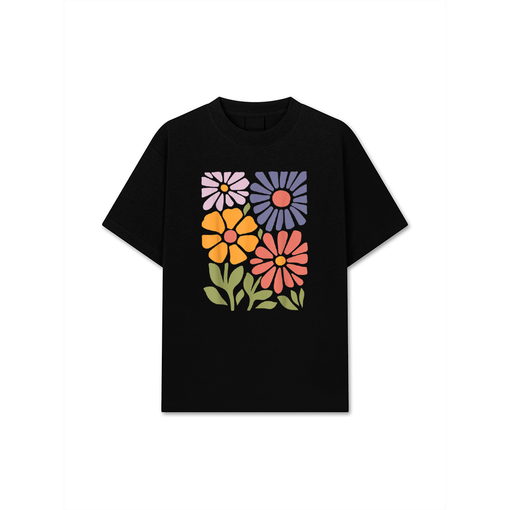 Vintage Botanical Floral Wildflower Boho Summer Flower T-Shirt