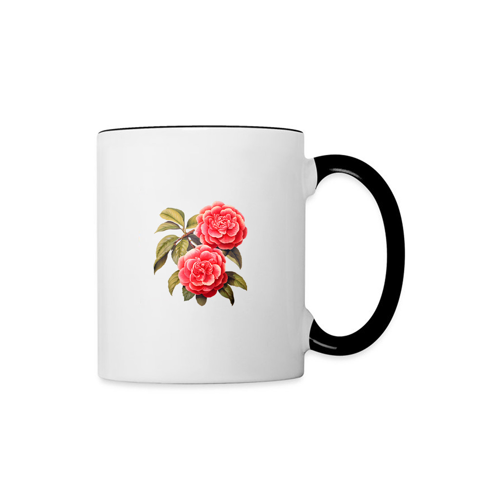 Vintage Camellia Flower Mug
