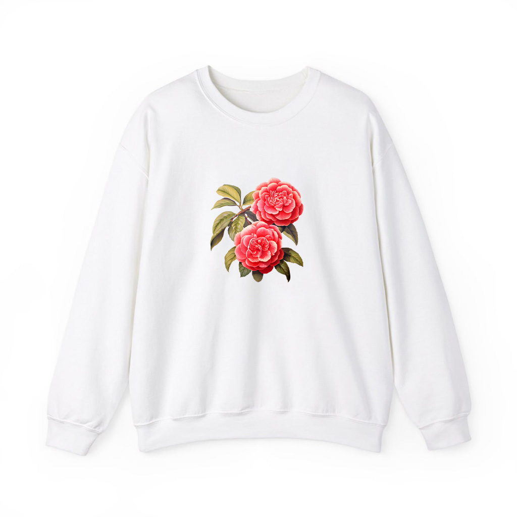 Vintage Camellia Flower Sweatshirts