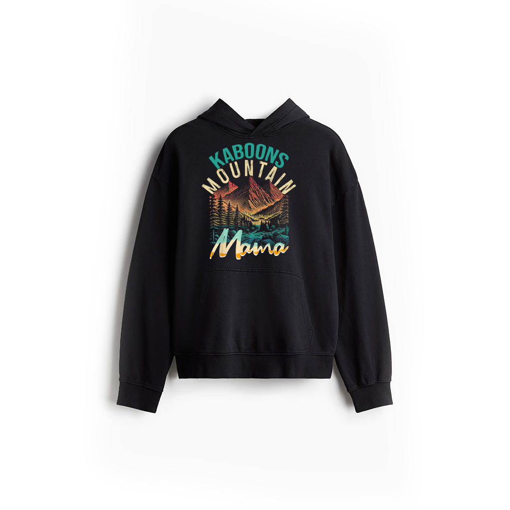 Vintage Camping Hiking Mountain Mama Retro Adventure Hoodie