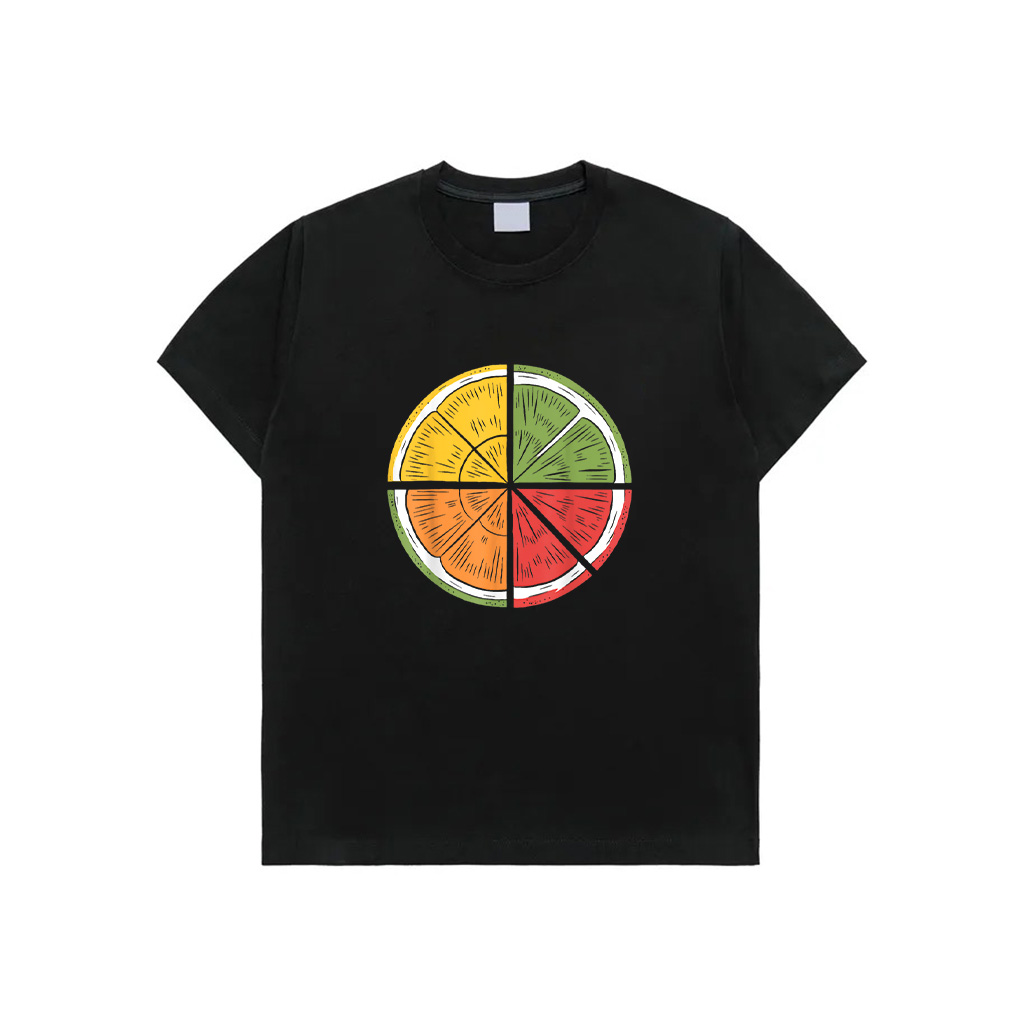 Vintage Citrus Fruit Slice Lemon Lime Orange Grapefruit T-Shirt