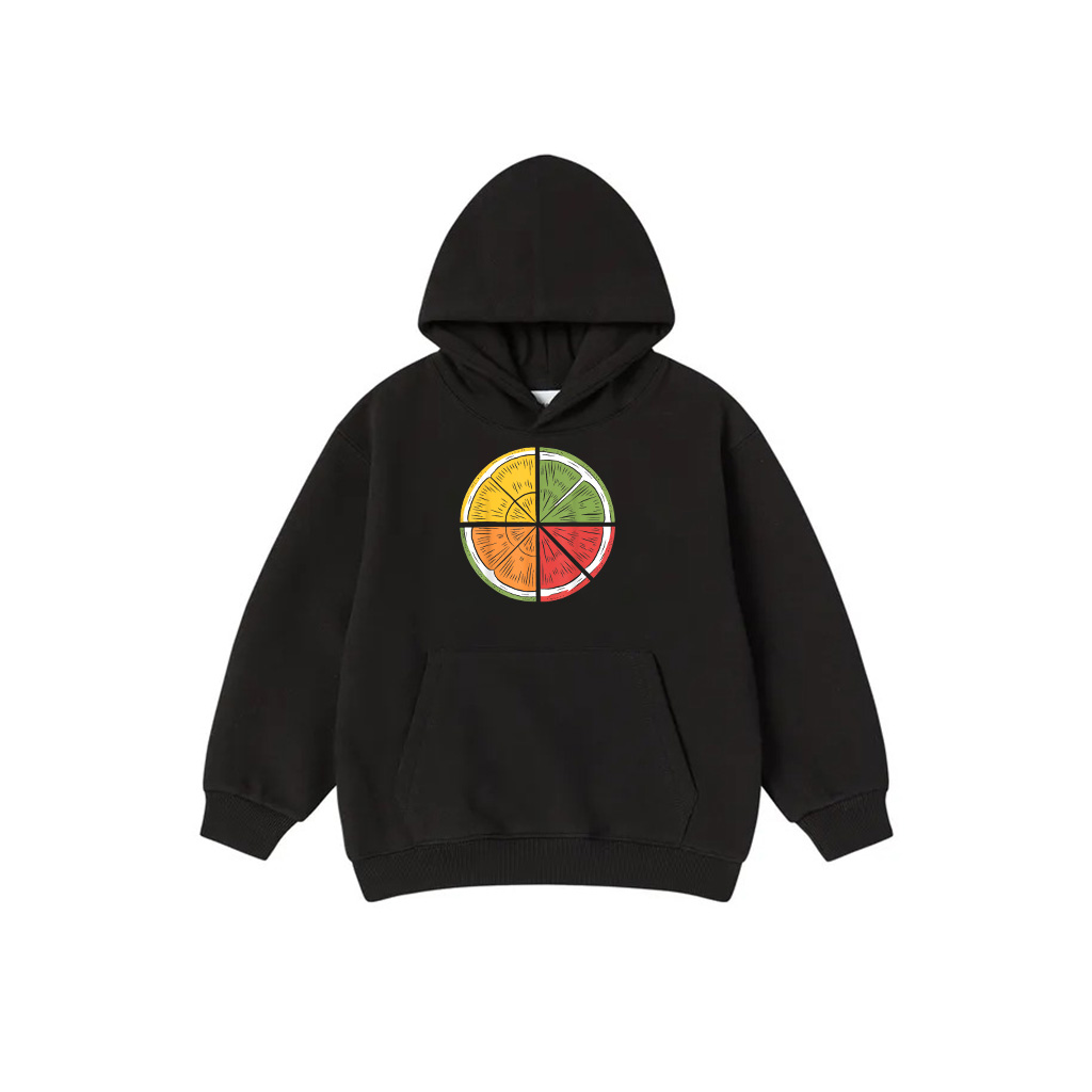 Vintage Citrus Fruit Slice Lemon Lime Orange Grapefruit Hoodie