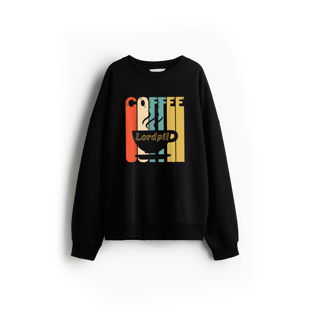Vintage Coffee Graphic 70S Retro Art Sweatshirt