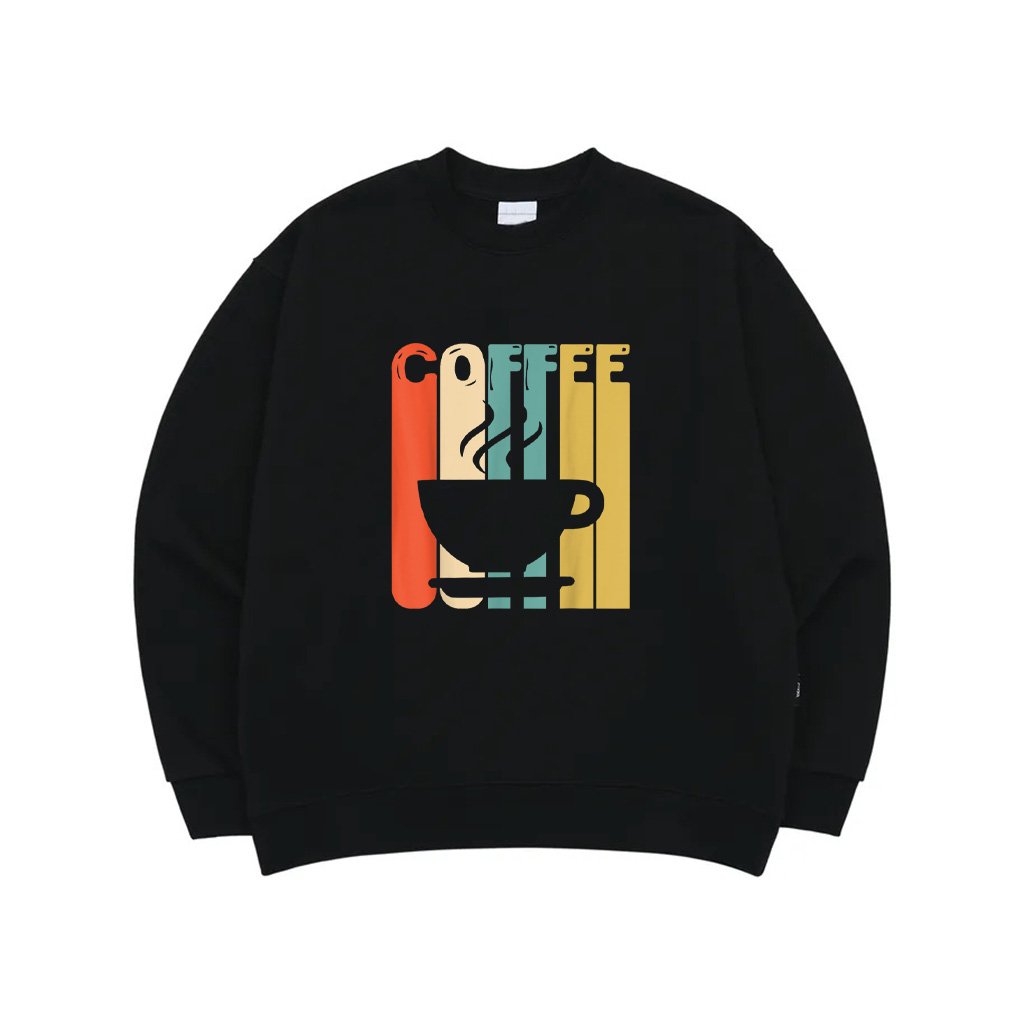 Vintage Coffee Graphic 70S Retro Art Sweatshirt