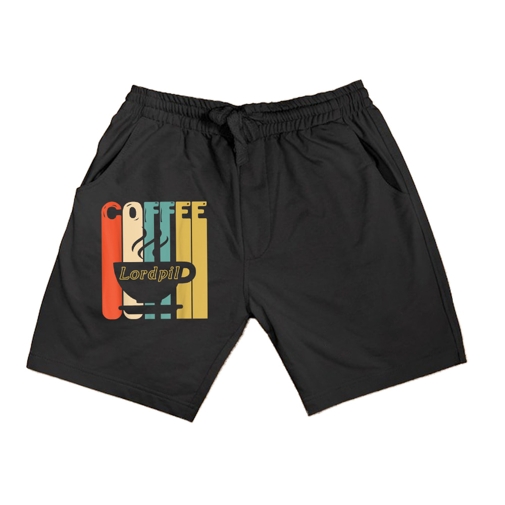 Vintage Coffee Graphic 70S Retro Art Shorts