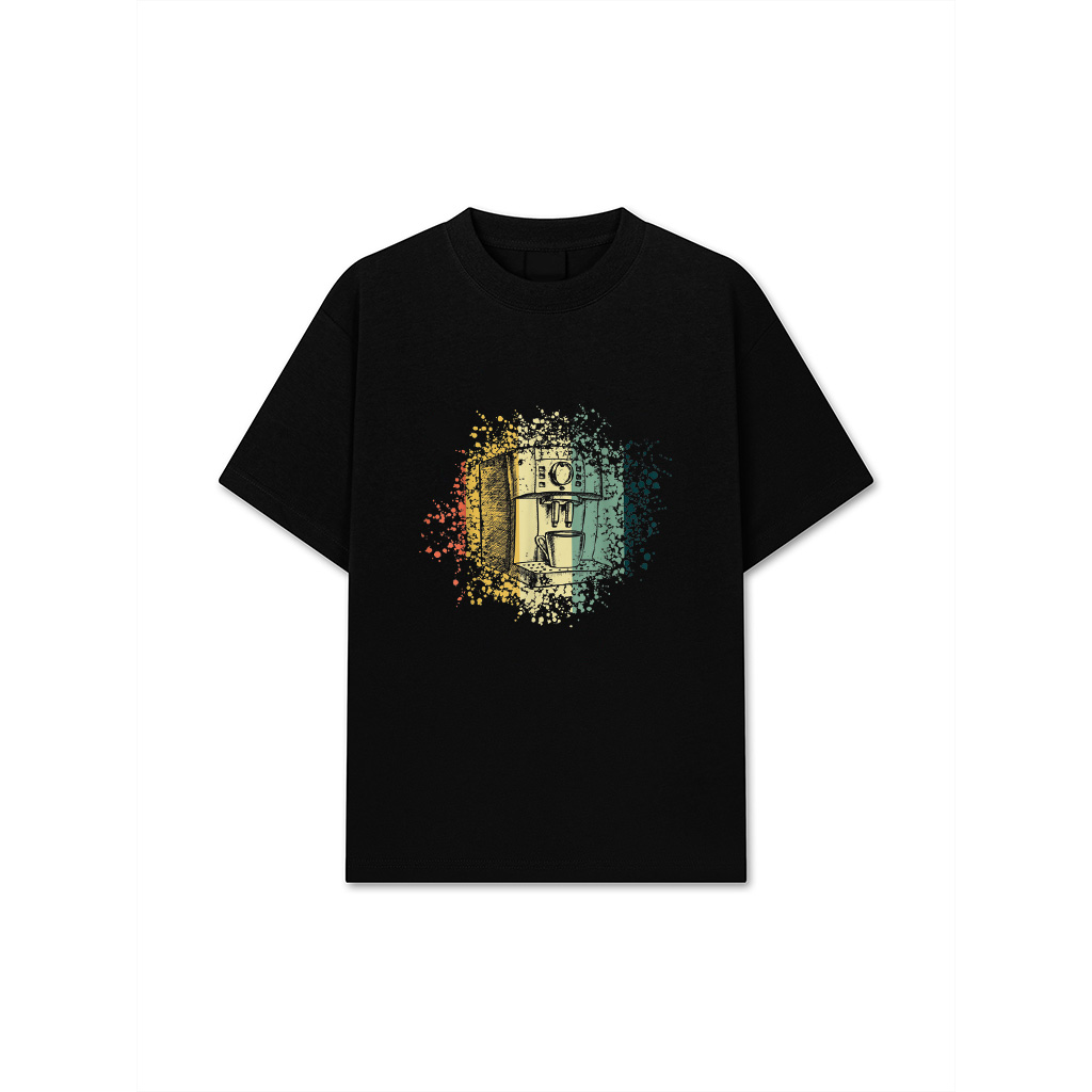 Vintage Coffee Maker Retro Barista Cafe Decaf Cappuccino T-Shirt