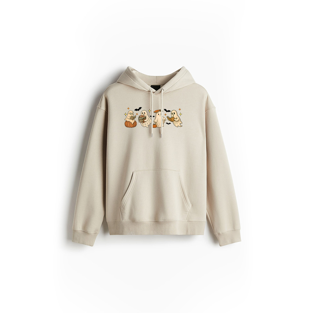 Vintage Cute Halloween Ghost Hoodie